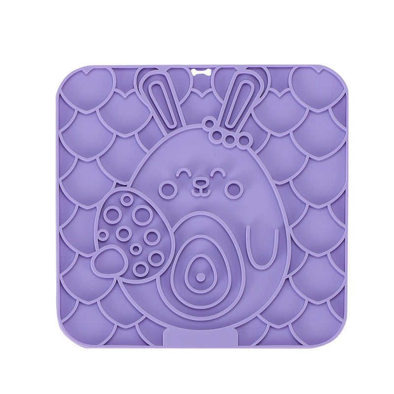 HKM-696659 Silicone Pet Licking Mat with Suction Cup for Slow Feeding and Anti-Choke Protection