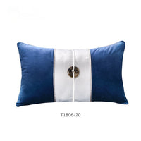 HKM-696787 Chinese Blue Ink Painting Pillow Cover - Multiple Patterns Available, 30x50CM & 45x45CM