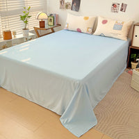 HKM-696979 Geometric Patterned Washed Cotton Four-Piece Bedding Set for Dorm Rooms