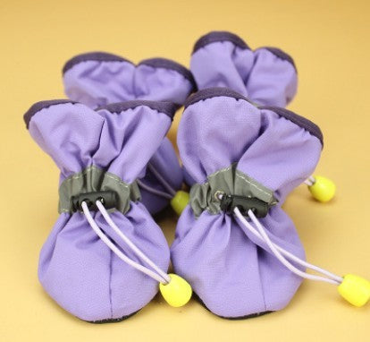 HKM-696979 Soft Bottom Anti-Skid Warm Boots for Small to Medium Dogs - Plus Velvet Options Available