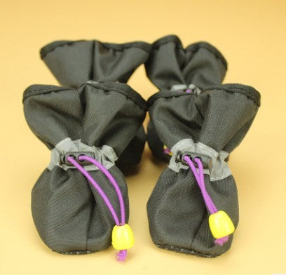HKM-696979 Soft Bottom Anti-Skid Warm Boots for Small to Medium Dogs - Plus Velvet Options Available