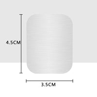 HKM-697043 Magnetic Metal Plate for Car Phone Holder – Square Design, Frosted Glass Finish – Compatible with Magnetic Mounts
