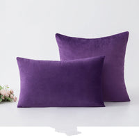 HKM-697043 Nordic Velvet Cushion Cover with PP Cotton Filling - Stylish Waist Support Pillow