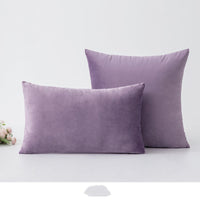 HKM-697043 Nordic Velvet Cushion Cover with PP Cotton Filling - Stylish Waist Support Pillow