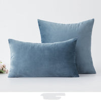 HKM-697043 Nordic Velvet Cushion Cover with PP Cotton Filling - Stylish Waist Support Pillow
