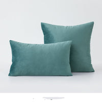 HKM-697043 Nordic Velvet Cushion Cover with PP Cotton Filling - Stylish Waist Support Pillow