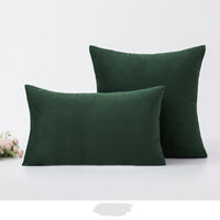 HKM-697043 Nordic Velvet Cushion Cover with PP Cotton Filling - Stylish Waist Support Pillow