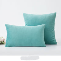 HKM-697043 Nordic Velvet Cushion Cover with PP Cotton Filling - Stylish Waist Support Pillow