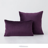 HKM-697043 Nordic Velvet Cushion Cover with PP Cotton Filling - Stylish Waist Support Pillow