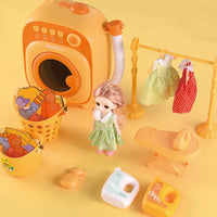 HKM-697235 Kids Play Kitchen Set with Electric Appliances - Microwave, Washing Machine, and More, Suitable for Ages 3+