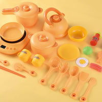 HKM-697235 Kids Play Kitchen Set with Electric Appliances - Microwave, Washing Machine, and More, Suitable for Ages 3+
