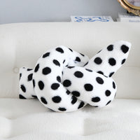 HKM-697363 Modern Black and White Line Embroidered Pillow with Geometric Design, 45x45cm