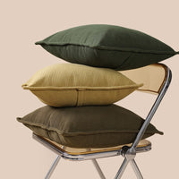 HKM-697427 Plush Solid Color Throw Pillow Cushions for Living Room 35x55cm, 45x45cm, 50x50cm