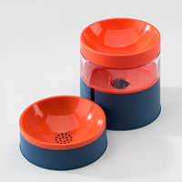 HKM-697491 Anti-Tipping Double Dog and Cat Food Bowl - Complete Automatic Feeding, Available in Multiple Colors