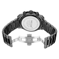 HKM-697491 Men's Quartz Chronograph Watch with Luminous Display and Stainless Steel Band