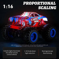 HKM-697555 2.4GHz Remote Control Gyroscope Stunt Car - 1:16 Scale Off-Road Vehicle for Indoor and Outdoor Fun