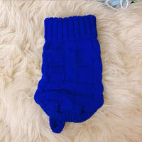 HKM-697555 Knitted Cat Sweater for Autumn/Winter - Cute & Cozy Pet Clothing in Various Colors and Sizes