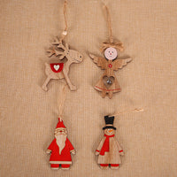 HKM-697747 Wooden Christmas Angel Decorations - Rustic Home Decor Pendants in 3 Designs