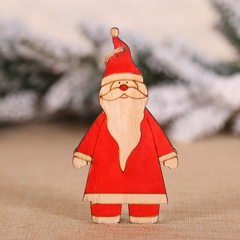 HKM-697747 Wooden Christmas Angel Decorations - Rustic Home Decor Pendants in 3 Designs
