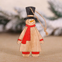 HKM-697747 Wooden Christmas Angel Decorations - Rustic Home Decor Pendants in 3 Designs