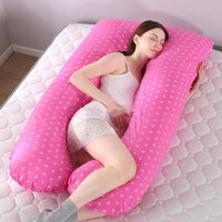 HKM-697811 Comfortable Sleeping Support Body Pillow for Pregnant Women - Natural Cotton, Removable Fill, Various Designs