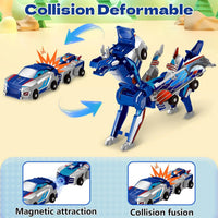 HKM-697939 Collision Transforming Dinosaur Car Toy for Ages 5 and Up - 2-in-1 Robot and Car Design