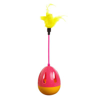HKM-698003 Interactive Feather Cat Tumbler Toy - Engaging ABS Design for Cats