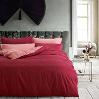 HKM-698131 Cotton Two-Piece Plain Sheet Cover Set for 1.8m Bed - Modern Twill Design