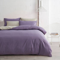 HKM-698131 Cotton Two-Piece Plain Sheet Cover Set for 1.8m Bed - Modern Twill Design