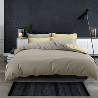 HKM-698131 Cotton Two-Piece Plain Sheet Cover Set for 1.8m Bed - Modern Twill Design