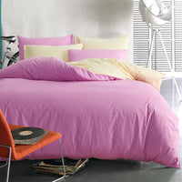 HKM-698131 Cotton Two-Piece Plain Sheet Cover Set for 1.8m Bed - Modern Twill Design