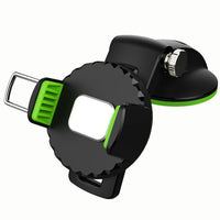 HKM-698195 Universal Silicone Phone Holder for Car Dashboard and Air Outlet - Suction Cup and Magnet Bracket Options