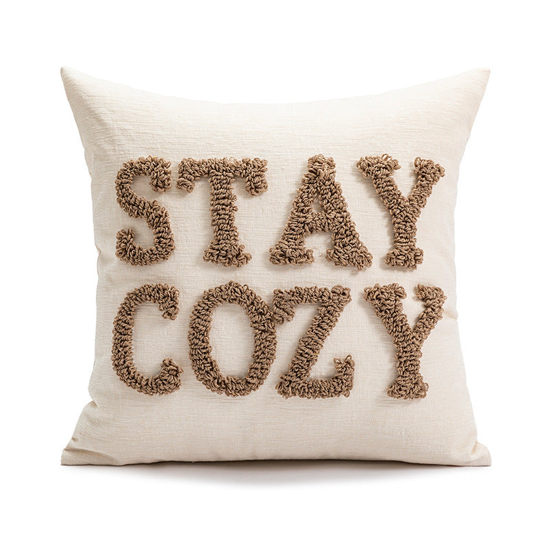 HKM-698259 Christmas Red Candy Doll Pillow with Embroidery and Tassels, Multiple Sizes Available