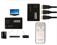 HKM-698323 3-Port HDMI Switcher Splitter with Remote Control for 1080P HD Video & Audio Output