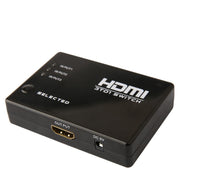 HKM-698323 3-Port HDMI Switcher Splitter with Remote Control for 1080P HD Video & Audio Output