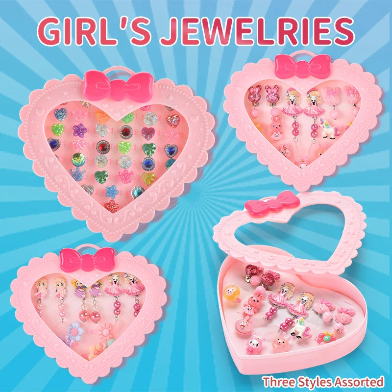 KTX-698387 Girl's Princess Jewelry Play Set - Indoor Pretend Play Toys for Kids, Perfect Gift for Ages 2-4