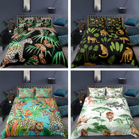 HKM-698451 Digital Printed Bedding Set in Multiple Sizes - Soft Chemical Fiber Quilt Cover with Pillowcases