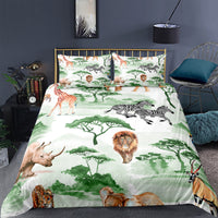 HKM-698451 Digital Printed Bedding Set in Multiple Sizes - Soft Chemical Fiber Quilt Cover with Pillowcases