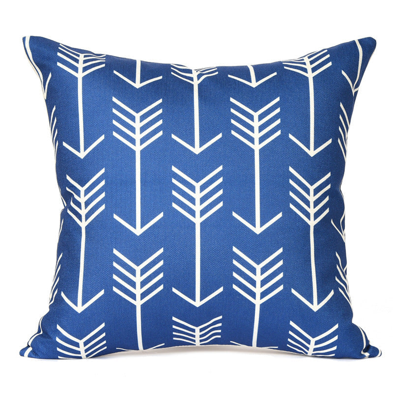 HKM-698515 Geometric Abstract Linen Pillowcase with PP Cotton Filling