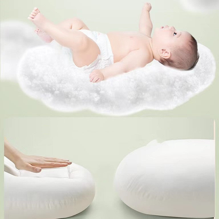 HKM-698579 Cotton Breastfeeding Pillow Set for Newborns - Mint Green, 2-Piece