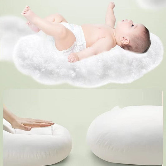 HKM-698579 Cotton Breastfeeding Pillow Set for Newborns - Mint Green, 2-Piece