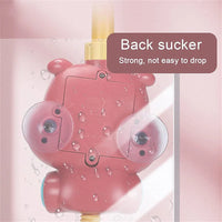 HKM-698707 Electric Bath Shower Toy Set - Cute Hippo Design for Kids Water Play, Ages 0-4 Years