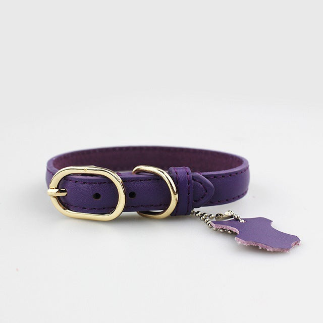 HKM-698835 Pet Leather Collar Color Cowhide