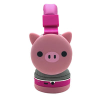 HKM-699027 Cute Cartoon On-Ear Bluetooth Wireless Sports Headphones for Running - Panda, Pig, Cat, Rabbit Designs