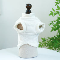 HKM-699091 Pet Round-Neck Shirt for Dogs in White Coffee and Green Cake Colors