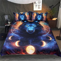 HKM-699091 Plant and Flower Pattern Polyester Fiber Bedding Set with Quilt Cover and Pillowcases