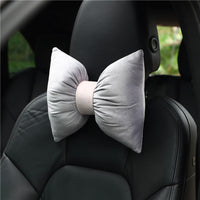 HKM-699091 Retro Velvet Car Neck Guard for Travel and Relaxation