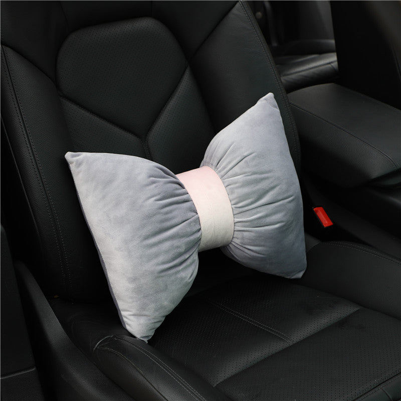 HKM-699091 Retro Velvet Car Neck Guard for Travel and Relaxation