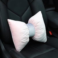 HKM-699091 Retro Velvet Car Neck Guard for Travel and Relaxation