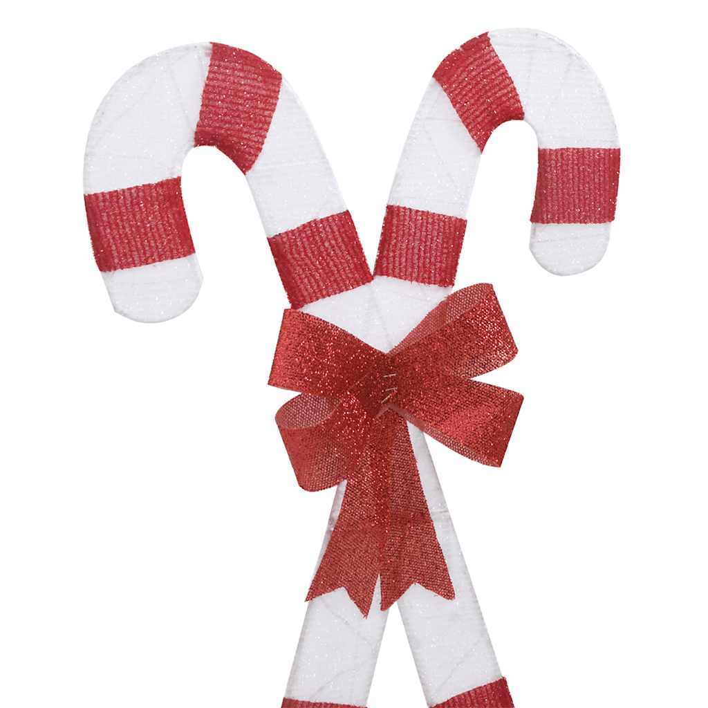 HKM-699091 Warm White LED Candy Cane Christmas Decoration with 8 Lighting Effects, Waterproof for Indoor and Outdoor Use